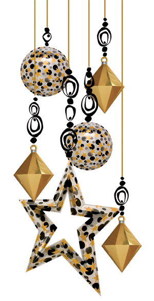 Подвесные шары и звезды арт.х33