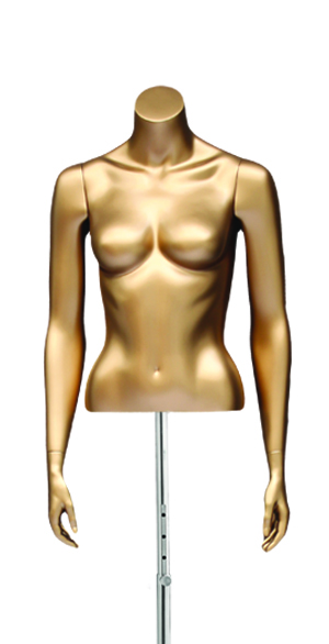 Манекен Торс женский бронзовый цвет CLBF-A-957