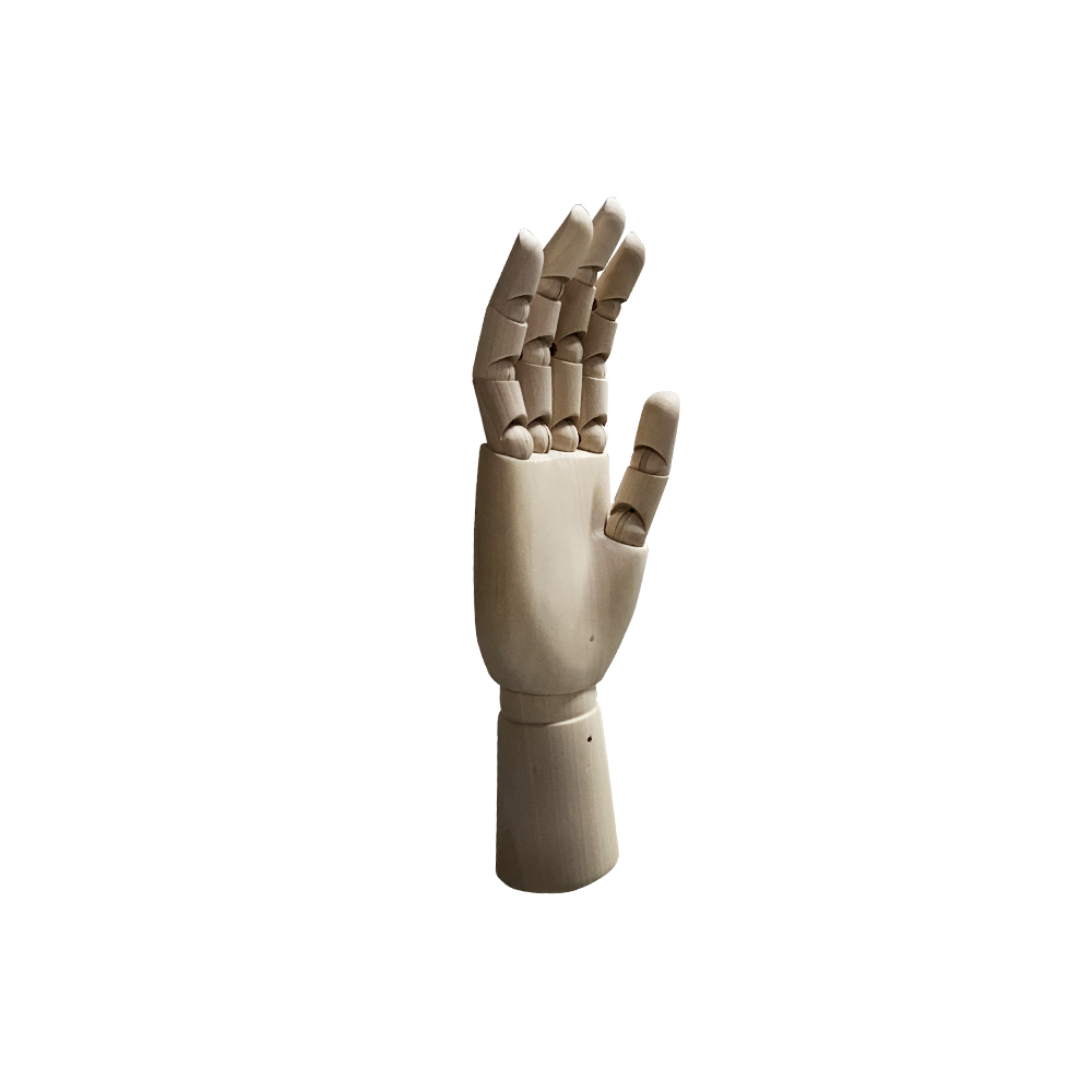 Манекен Рука (мужская) деревянная шарнирная для перчаток и аксессуаров wooden hand male (right)-1