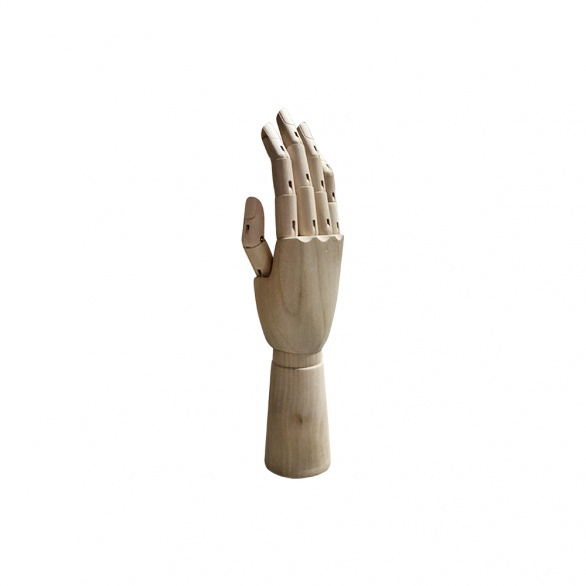 Рука (женская) деревянная шарнирная для перчаток и аксессуаров wooden hand female (right)-1 рис. 1