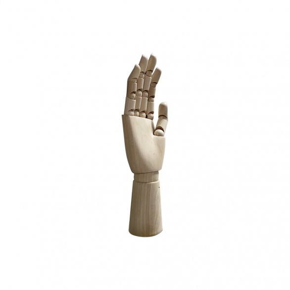 Рука (женская) деревянная шарнирная для перчаток и аксессуаров wooden hand female (right)-1 рис. 2