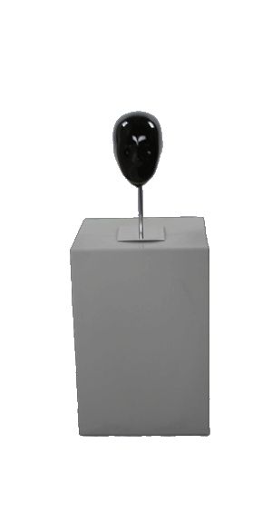 Манекен Голова Female Head 4 black glossy