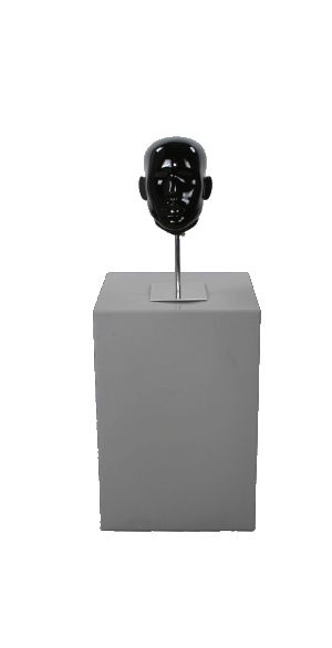 Голова Male Head 5 black glossy