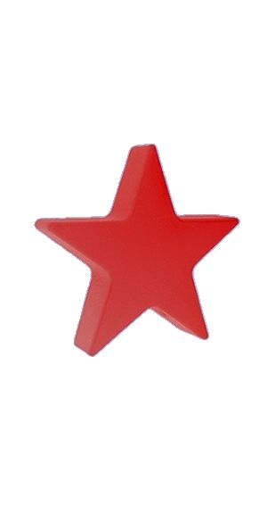 звезда красная/РАЗМЕРЫ: Н 40 см