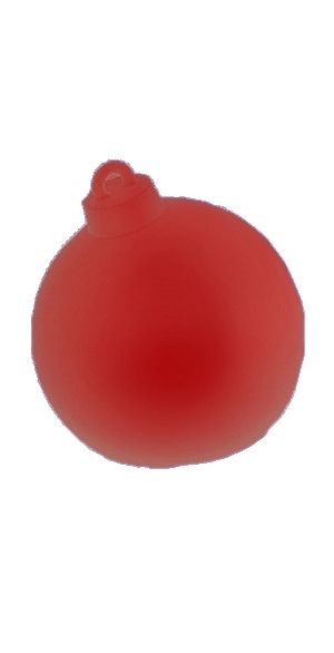 Рождественский шар Красный / РАЗМЕРЫ: Ø=33 cm, H=37 cm