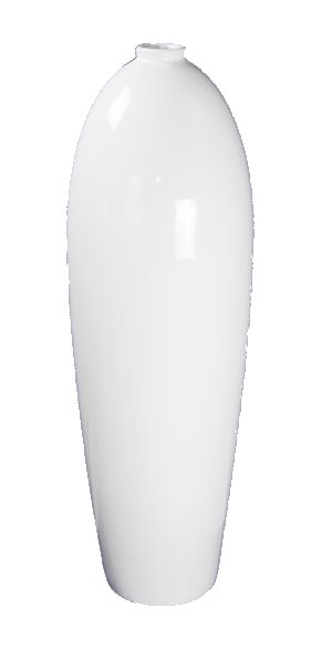 accr vase 3 medium glossy white