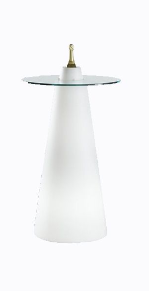 Столик с отверстием для бутылки (LP PEA121A-IS, d-80 см, h-120 см)