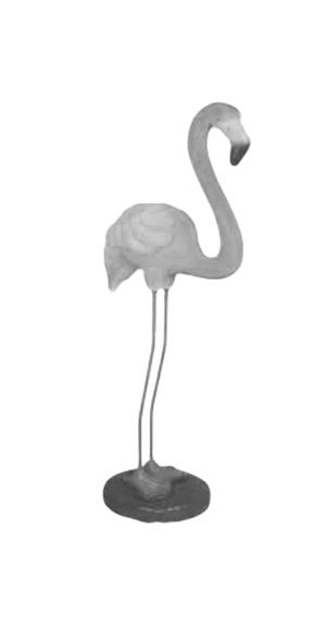 Фламинго серебряный (АРТ. G092-PK/ h-120 см)
