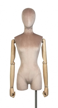 Торс женский с подставкой TBF-02-RING-T-D-267 FABRIC рис. 1