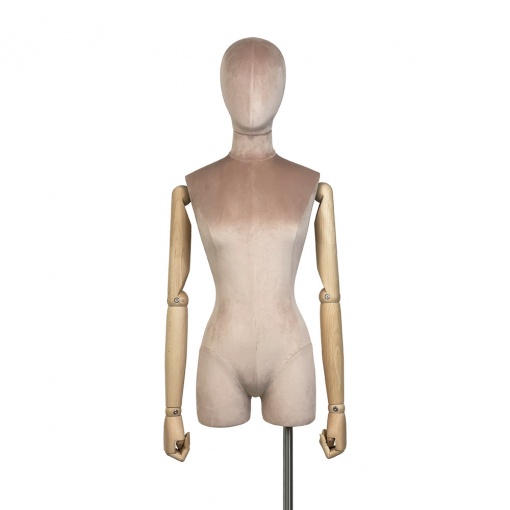 Торс женский с подставкой TBF-02-RING-T-D-267 FABRIC рис. 1