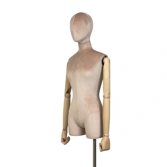 Торс женский с подставкой TBF-02-RING-T-D-267 FABRIC рис. 2