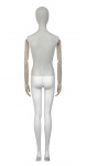 Манекен женский с деревянными шарнирными руками обтянутый тканью  VIN-03F-OVAL-N14-WA (push connector) рис. 3
