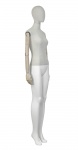 Манекен женский с деревянными шарнирными руками обтянутый тканью  VIN-03F-OVAL-N14-WA (push connector) рис. 4