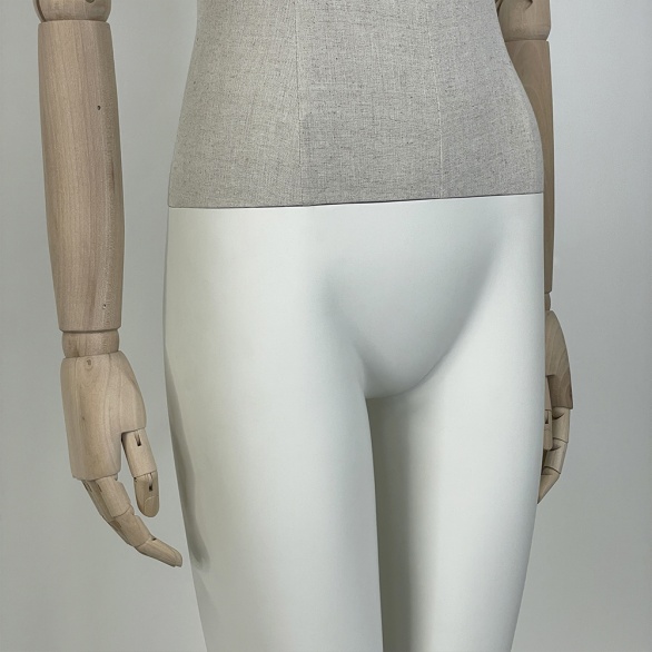 Манекен женский с деревянными шарнирными руками обтянутый тканью  VIN-03F-OVAL-N14-WA (push connector) рис. 6