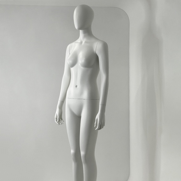 Манекен женский FSF-05-OVAL-Matt 9010 Ral рис. 7