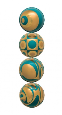 Комплект шаров 3K4-500T / 4- Ø 40 см рис. 1