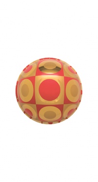 ШАР АРТ. 007/540R РАЗМЕР: Ø 25 СМ рис. 1