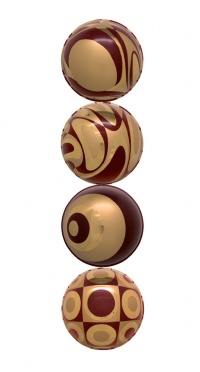 Комплект новогодних шаров 3K4-500P / Ø 40 см рис. 1