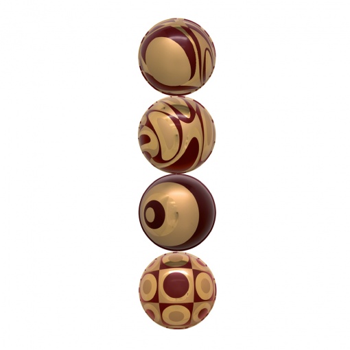 Комплект новогодних шаров 3K4-500P / Ø 40 см рис. 1