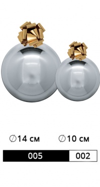 КОМПЛЕКТ ШАРОВ АРТ. 005/002 РАЗМЕР: 6 ШТ. Ø 14 СМ. 6 ШТ. Ø 10 СМ. рис. 1