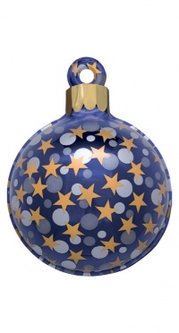 Синий шар 062/345 Ø 55 см рис. 1