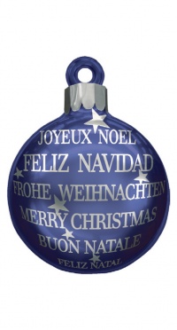 Синий шар 062/107 Ø 55 см рис. 1