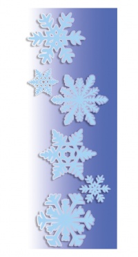 СНЕЖИНКИ КОМПЛЕКТ ИЗ 6 ШТ АРТ. 605 005  / РАЗМЕР: 4 - ø 40; 2- ø 20 рис. 1