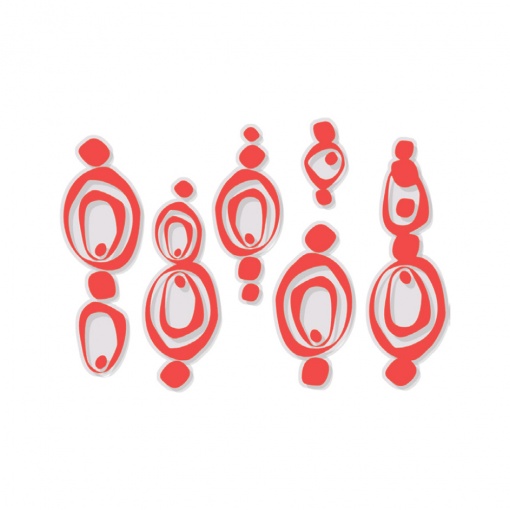 КОМПЛЕКТ ИЗ 6 ПОДВЕСОК АРТ. 604 003/ РАЗМЕР: 2- 40Х14; 1- 35Х15; 1- 30Х11; 1- 28Х14; 1- 16Х8 рис. 1