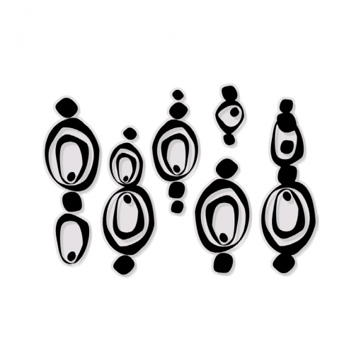 КОМПЛЕКТ ИЗ 6 ПОДВЕСОК АРТ. 604 008/ РАЗМЕР: 2- 40Х14; 1- 35Х15; 1- 30Х11; 1- 28Х14; 1- 16Х8 рис. 1