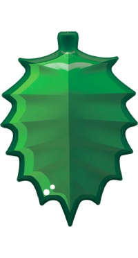 Декор - Зеленый листик 86-100 / 80 х 100 х 15 см рис. 1