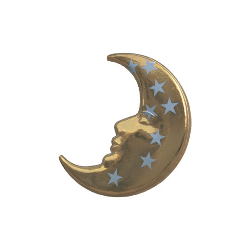 025/201 GOLD MOON WITH SILVER LITTLE STARS 80 x 60 cm рис. 1