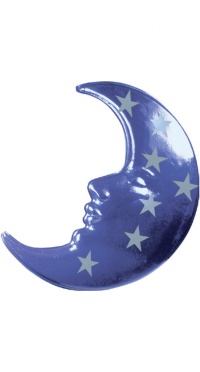 025/205 BLUE MOON WITH SILVER LITTLE STARS 80 x 60 cm рис. 1