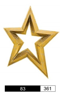 Желтая звезда 83- 361 / 120 х 90 х 20 см рис. 1