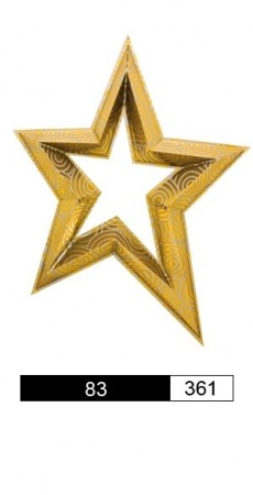 Желтая звезда 83- 361 / 120 х 90 х 20 см рис. 1