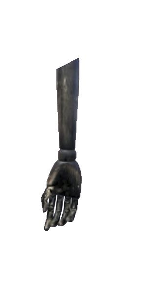 Манекен Дополнительная пара рук antique black wood 4207