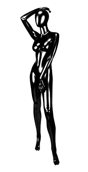 Женский глянцевый манекен LNG_10_glossy black