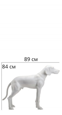 Манекен собаки матовый standing-dog-9010 рис. 1