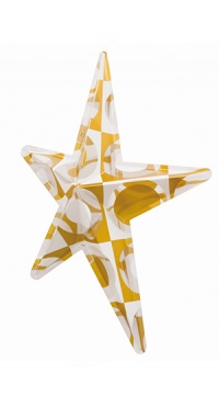 Декор - комплект новогодние звезды 74-540WT / 1 звезда - 60х40х20 см; 2 звезда - 55х35х15 см рис. 1