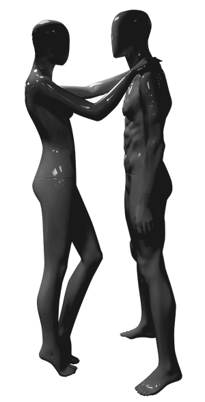 Фото пара манекены мужской и женский lng-16GTR-17-glossy black
