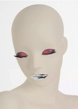 Gigi сменный макияж  Глаза-Розовое золото металлик Губы-Зеркальный хром