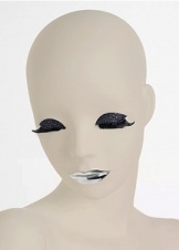 Gigi сменный макияж Глаза-Черный блеск Губы-Зеркальный хром