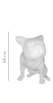 Бульдог взрослый белый 38 см BULL-DOG-9010 рис. 1