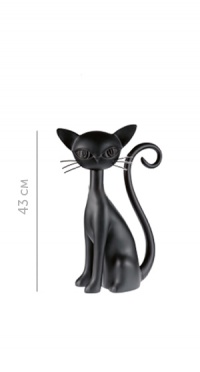 Кошка Jerry черная 43 см JERRY-9005 рис. 1