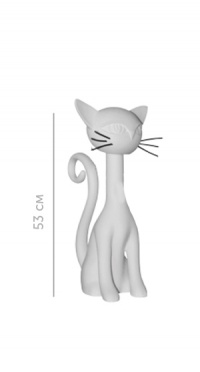Кошка Whisky белая 53 см WHISKY-9010 рис. 1