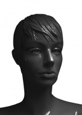 HFM-10 черный лак с ресницами