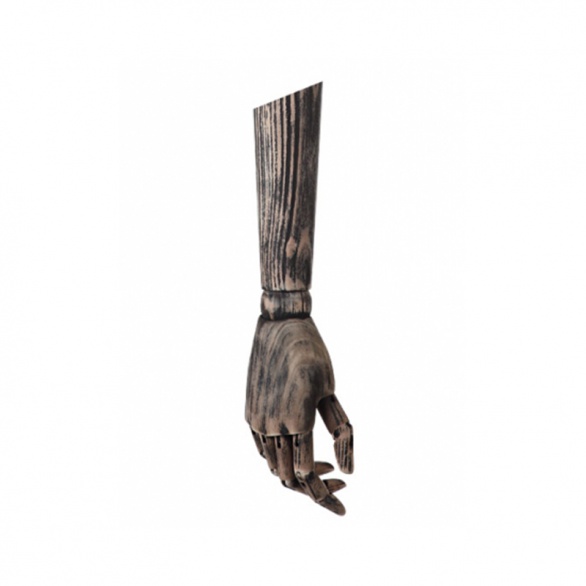 Манекен Пара деревянных рук WOODEN-ARM-M-WD-DISTRESSED-BLACK рис. 1
