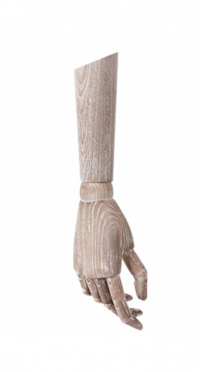 Пара деревянных рук WOODEN-ARM-M-WD-DISTRESSED-WHITE1 рис. 1