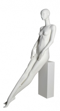 Манекен женский в белом матовом цвете VLF-02-Valentina-matt 9010 Ral рис. 1