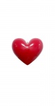 Декор сердце Heart-22,5 cm-red glossy рис. 1