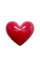 Декор сердце для витрины Heart-27 cm-red glossy рис. 1
